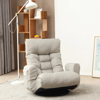 Fauteuil de jeu confortable avec fonctions réglables et base rotative avec siège rembourré à 360 degrés