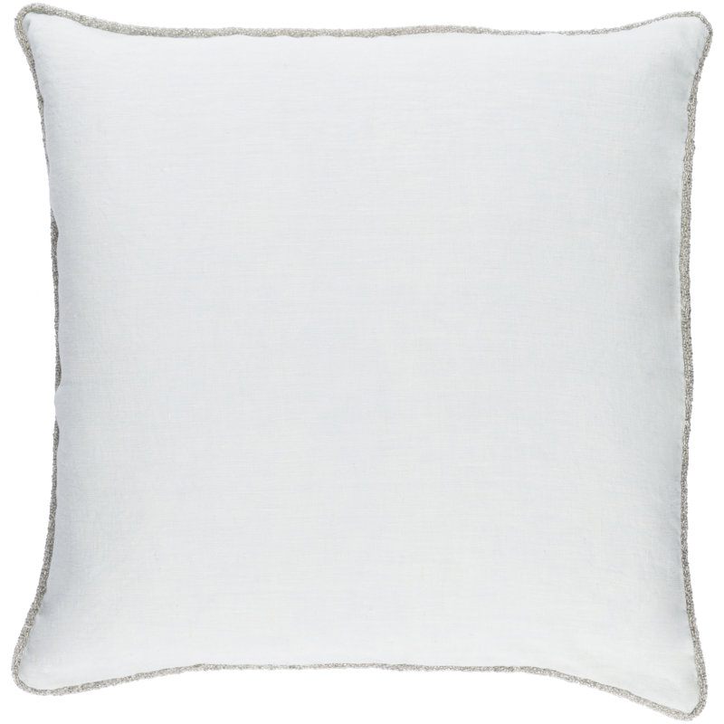 Sasha Throw Pillow, 18" H x 18" W x 0.25" D, Ice Blue