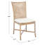 Chaise d’appoint en rotin avec coussin Alderman