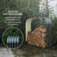 Support de rangement pour bois de chauffage en acier galvanisé Outsunny