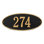 Madison 1-Line Wall Address Plaque