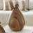 Elize Set Of 2 Modern Abstract Walnut Finish Tabletop Hen Chicken Sculpture Figures