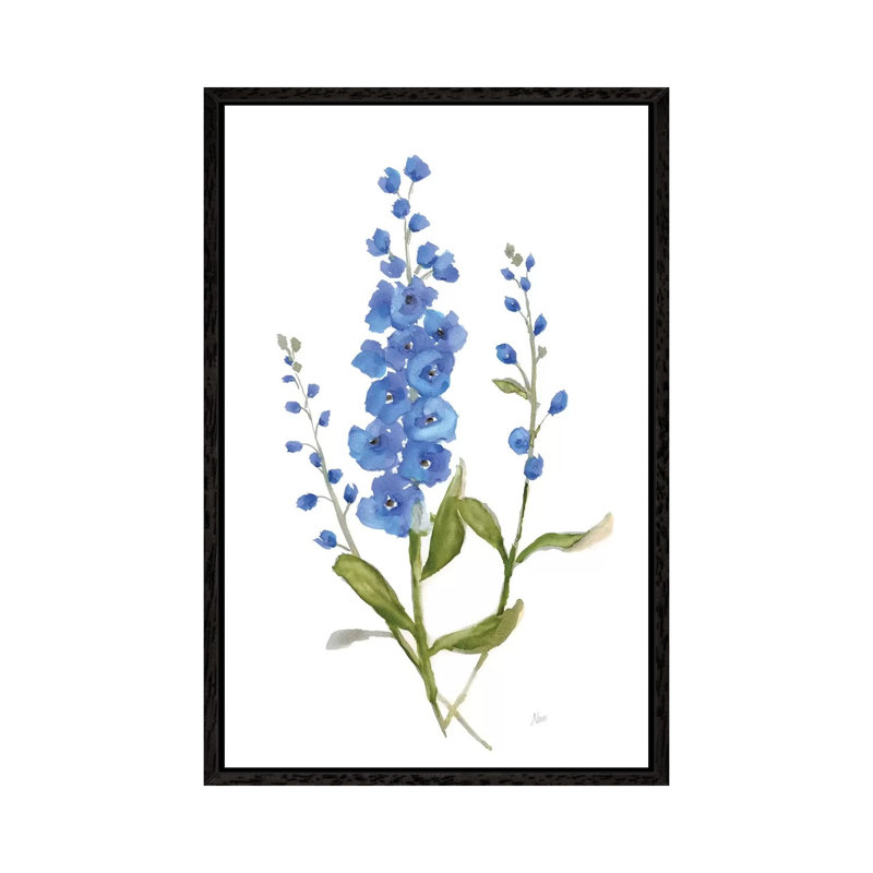 Petite Botanical I - Painting on Canvas, Black Framed, 101.6 cm H x 66.04 cm W