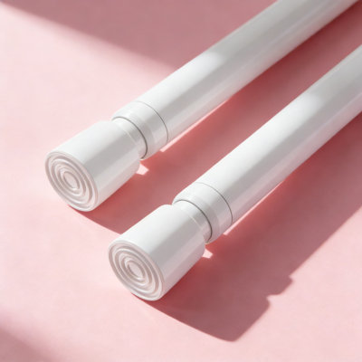 Adjustable Tension Rods, No Drill Installation Spring Curtain Rods For Windows, Closets, And Cabinets, 2-Pack