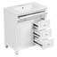 Meuble-lavabo autoportant de 76 cm avec lavabo en céramique, tiroir rabattable et 3 tiroirs, armoire à étagères réglables avec porte-bagages, en bois d'hévéa massif et MDF, compatible avec robinet de 10 cm-1825095216