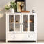 Buffet blanc avec espaces de rangement fonctionnels et tiroir - Buffet pour salon ou cuisine