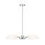 Lustre 5 lumières breton en nickel brossé-123223210