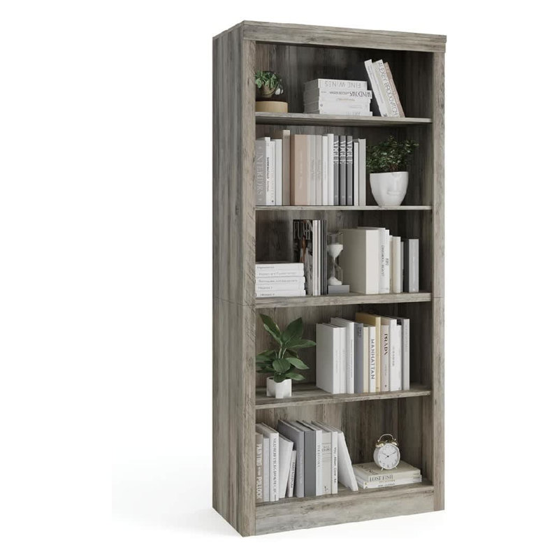 69.6cm H x 30cm W Standard Bookcase, Ivory