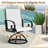 8 - Person Aluminum Patio Dining Set with Sunbrella Swivel Armchairs-120463667