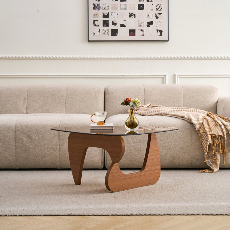 Table basse Modern Farmhouse, Brun, Brun, H 15,74 po x L 43,3 po x l 29,5 po