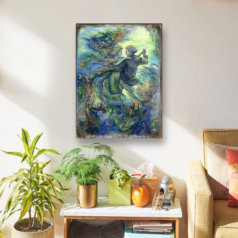 Pour l’amour d’un sirène, H 12 po x l 9 po x P 1 po
