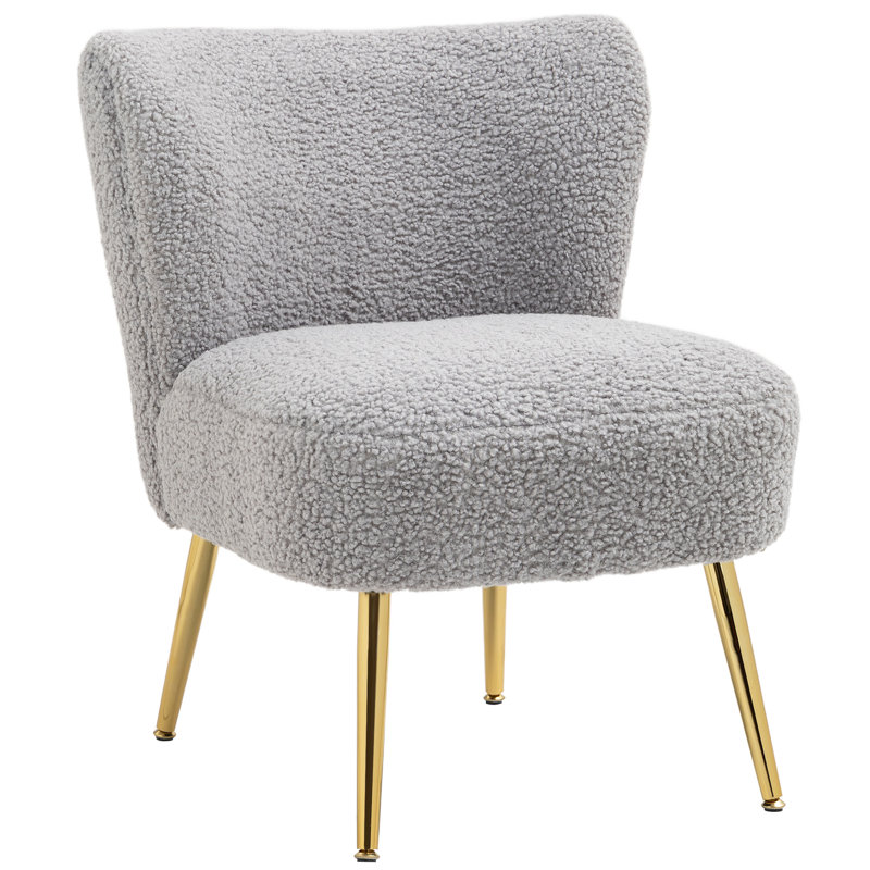 Chaise d'appoint d'appoint avec pieds gris anthracite