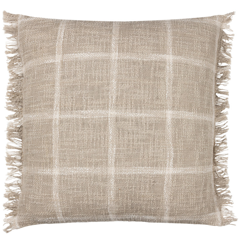 Beni Square Scatter Cushion, Stone/Natural