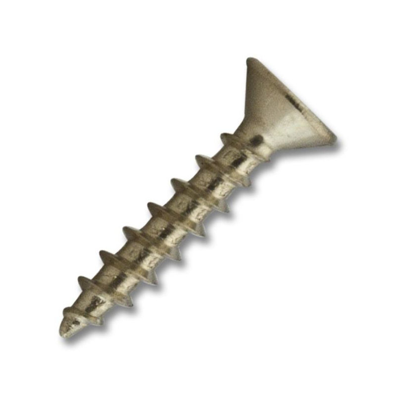 Polished Brass Philips Flat Head Coarse Thread, #6 x 3/4 in.