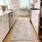 Machine Washable Medallion Floral Area Rug(Brown)-1357946486