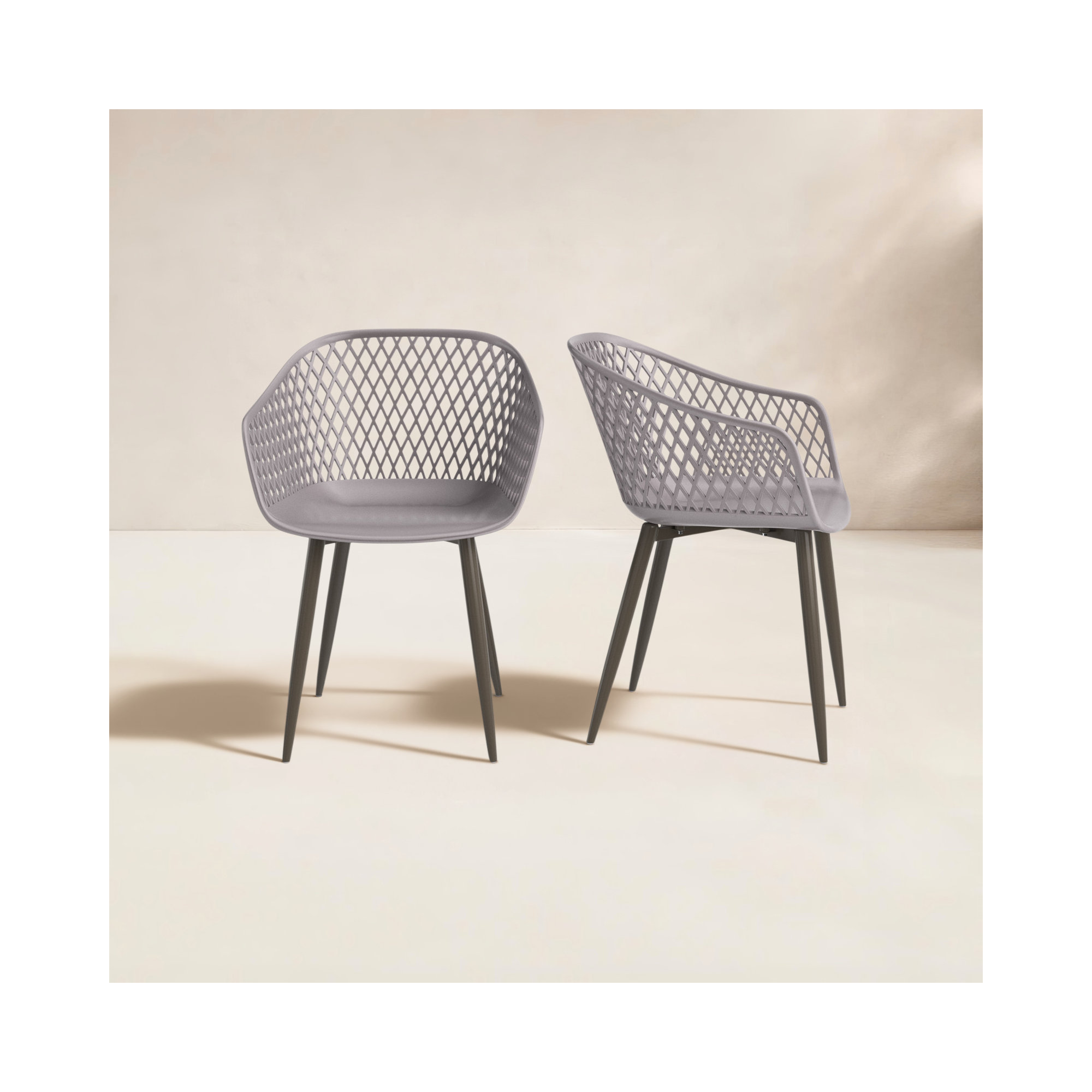 Newark Patio Dining Armchair, Gray