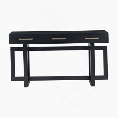Elegant Console Table With Three Drawers, Extra Long Entryway Table For Versatile Placement In Any Room Of Your Home