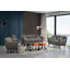 Chaise, velours bleu marine-93533927