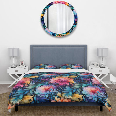 Watercolor Charm Paisley Pattern II Floral Duvet Cover