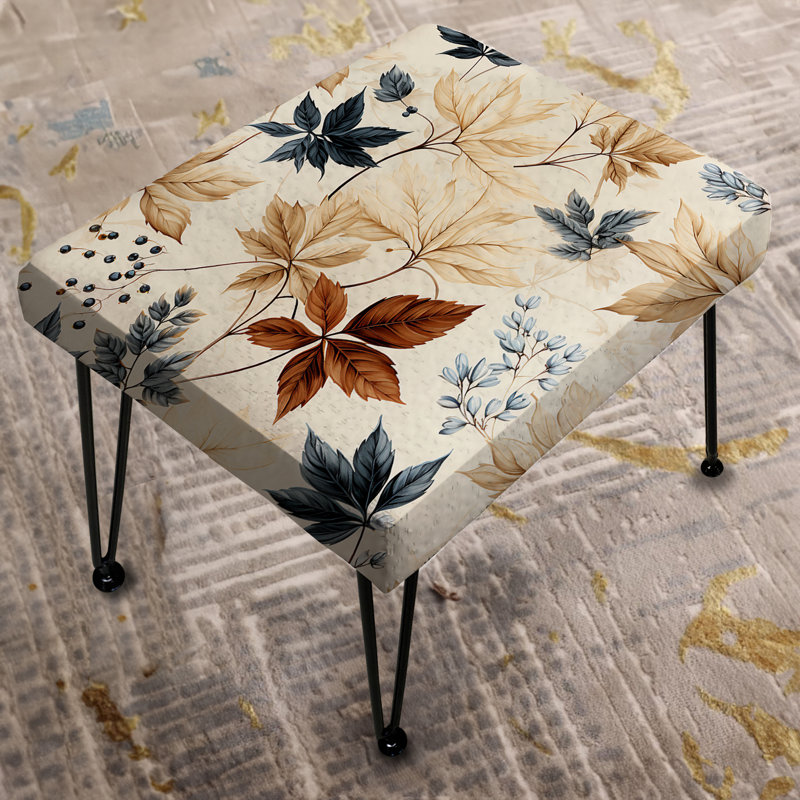 Vintage Leaves I - Plants Rectangle Ottoman