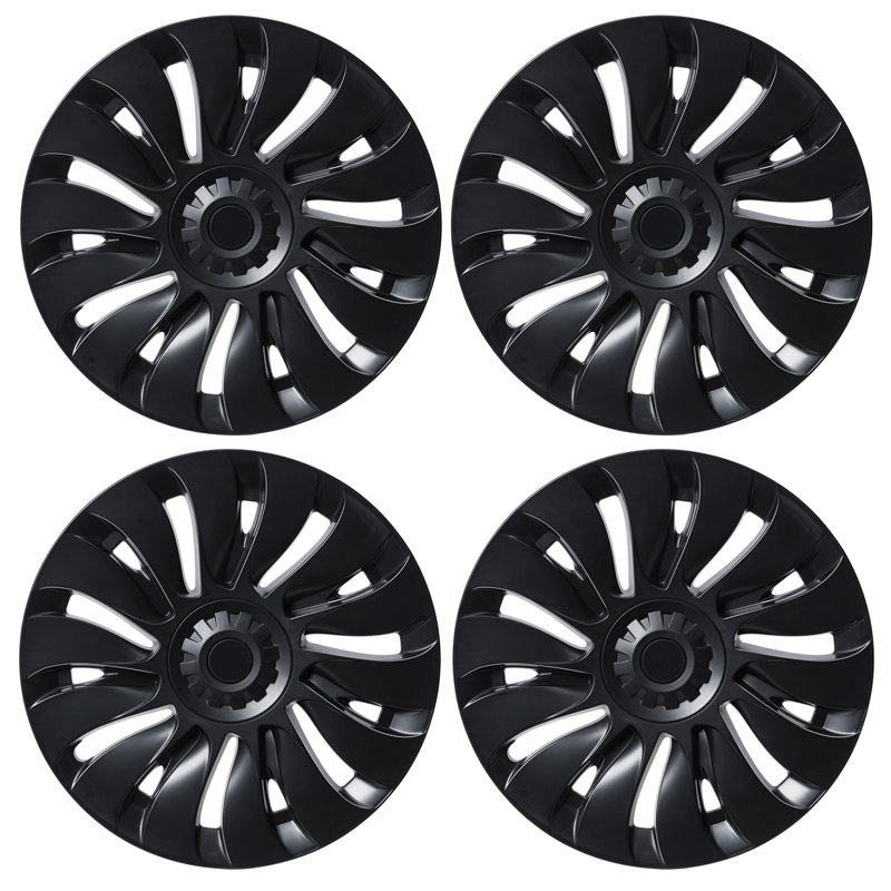 4Pcs/Set Wheel Cover Hubcap, Automotive Hub Caps, 19 Inches Modified Wheel Cover Replacement for Tesla Model Y