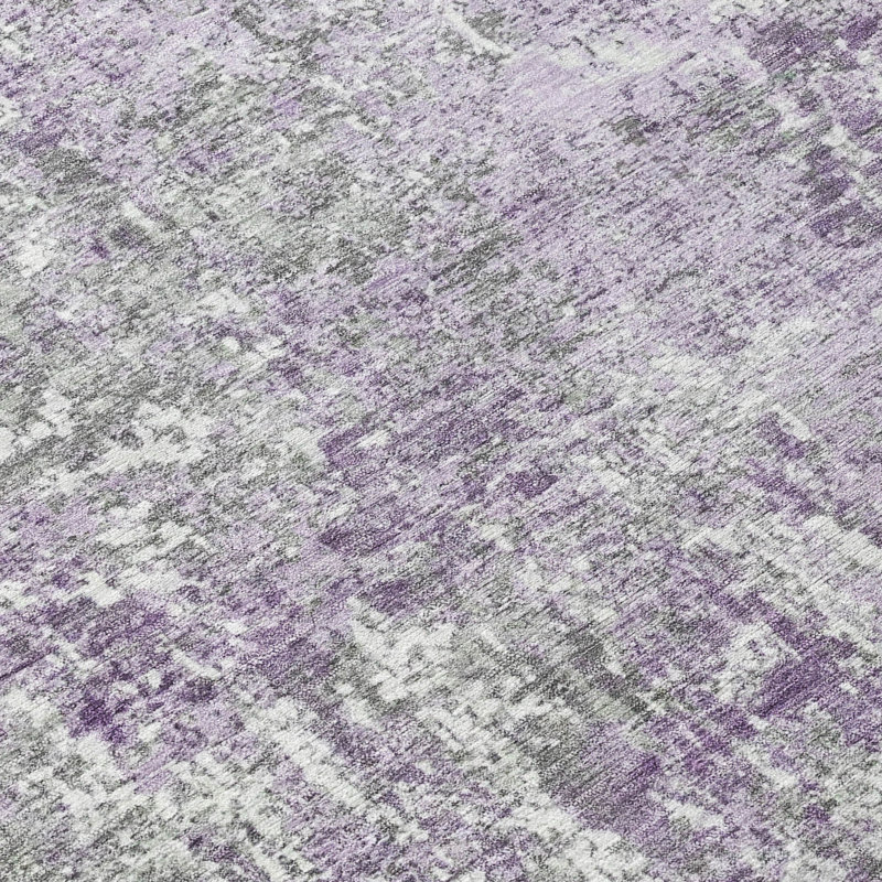 Tapis intérieur / extérieur lavable à la machine Xhevrie, Rectangle 5 pi x 7 pi 6 po