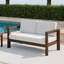 Canapé d'extérieur en bois massif pour patio-35154849