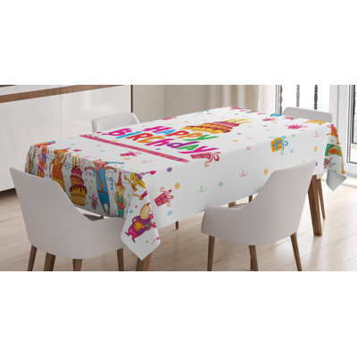 Birthday Joyful Mouse's Party Tablecloth