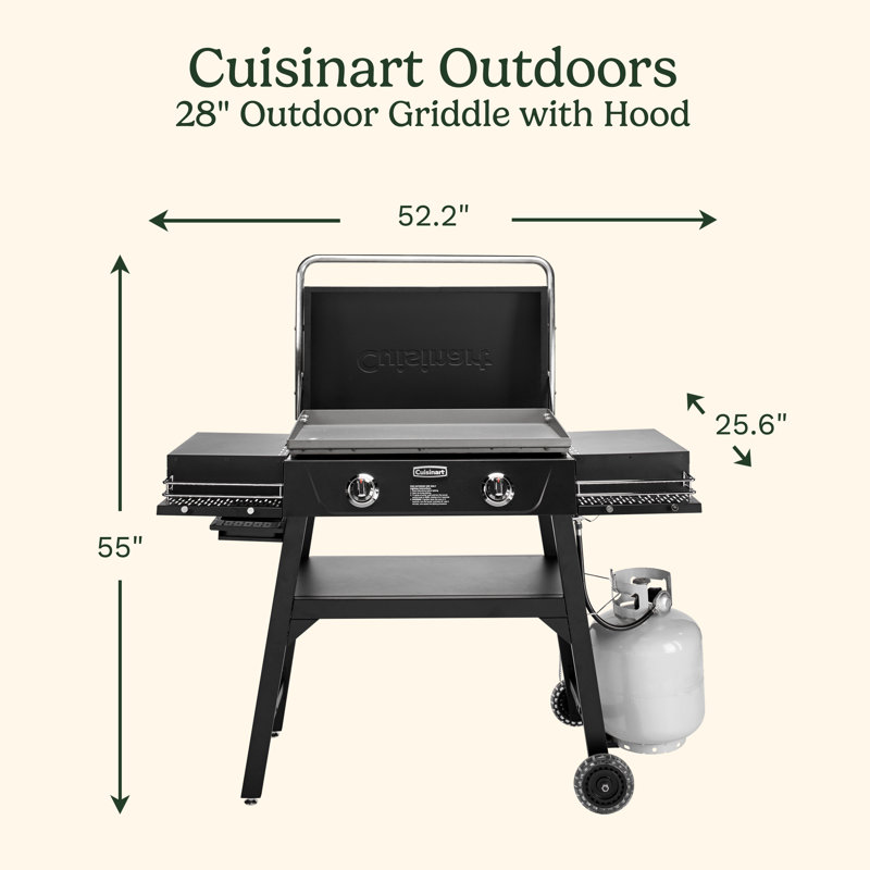 28" Outdoor Griddle With Hood