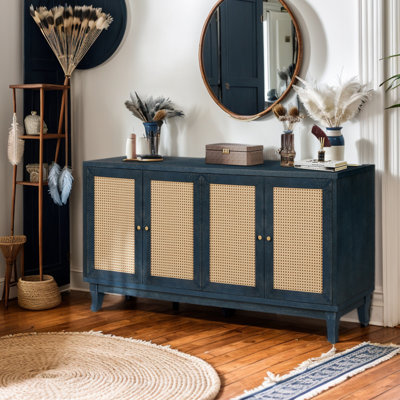 Rattan Sideboard Buffer Cabinet