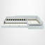 Lits plateforme doubles tapissiers en L avec lit gigogne-114566690