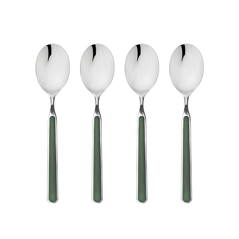 4 cuillères à espresso fant. Bleu électrique, Vert forêt