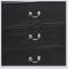 Élégante commode de rangement noire traditionnelle avec tiroirs spacieux et fabrication robuste pour une utilisation durable