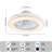 Lynox 20'' Ceiling Fan with LED Lights-678286983