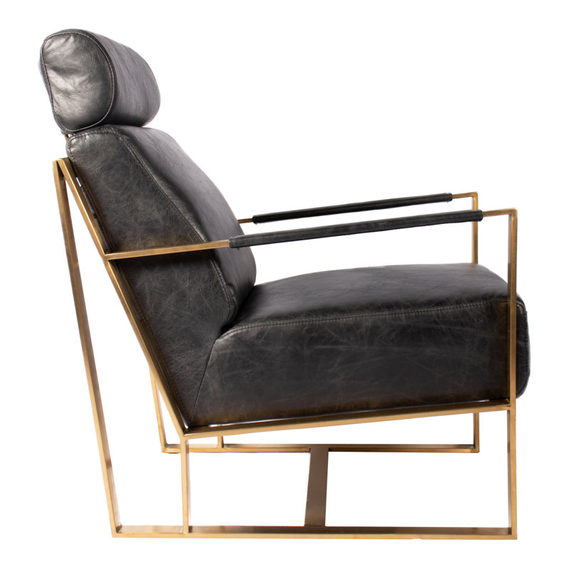 Paradiso 24.5" Wide Genuine Leather Armchair