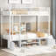 European Single (90 X 200 Cm) Bunk Bed with Storage Included with Built-in Ladder Included-1618095813