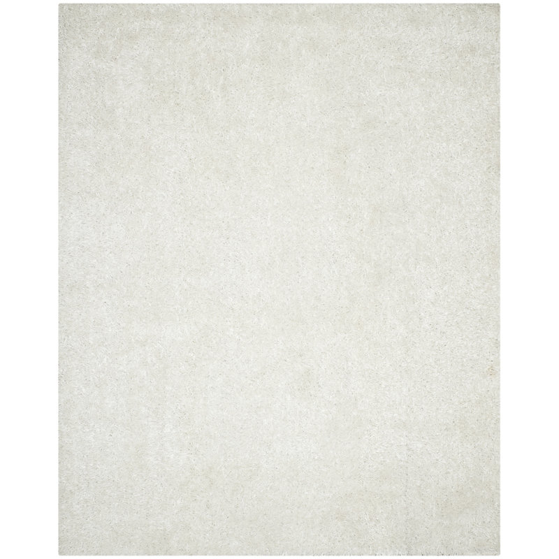 Delane Handmade Tufted Off White Area Rug, Rectangle 6' x 9'