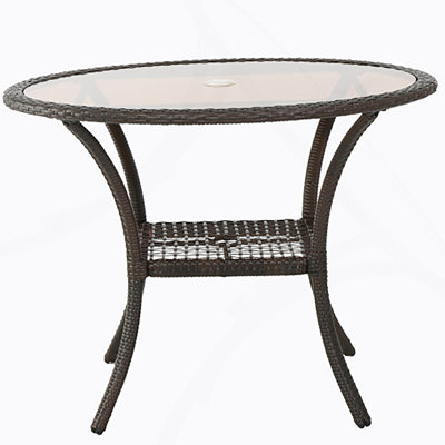 Outdoor Resin Table, old version 56225.00TBLBRN