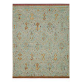 Moroccan Hand Knotted Geometric Area Rug