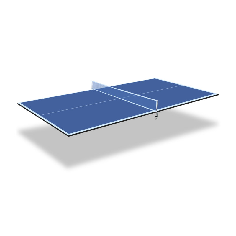 Plateau de tennis de table moyen pliable, H 0,48 po x l 71 po x P 35,5 po, Bleu