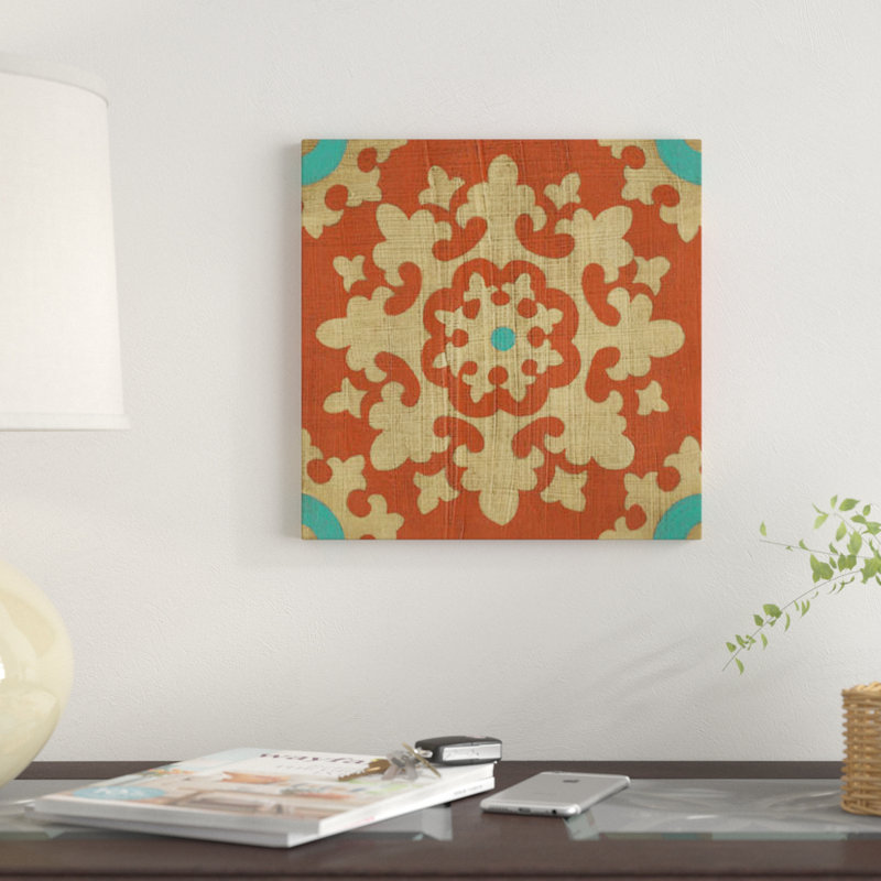 « masala ii », reproduction sur toile, H 12 po x l 12 po x P 0,75 po, Toile tendue, Pas de tapis