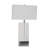 Rosemarie 1 Light Chrome and Crystal Table Lamp With Shade