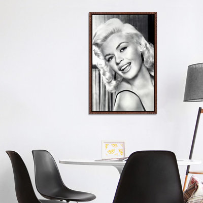 Jayne Mansfield's Gorgeous Smile by Radio Days - Print on Canvas