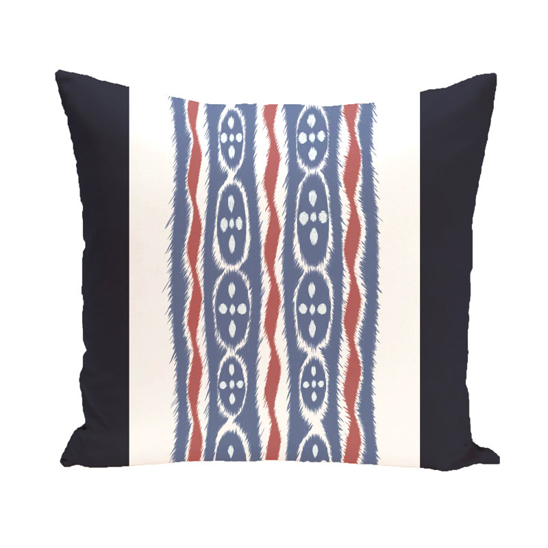 Housse et insert de coussin extérieur Ikat Ribbon, Envoûtant, H 18 po x l 18 po