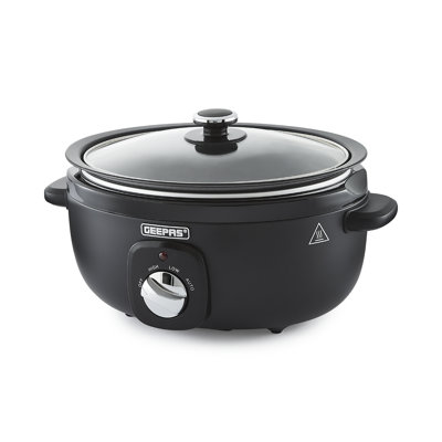 Geepas 6.5 Litre Slow Cooker 3 Temperature Settings