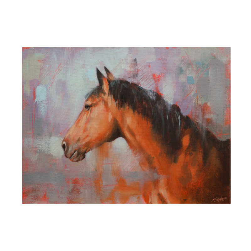 Art sur toile John Silver Horse, H 14 po x l 19 po