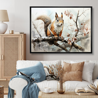 " Brown Squirrel Curious Observer I "