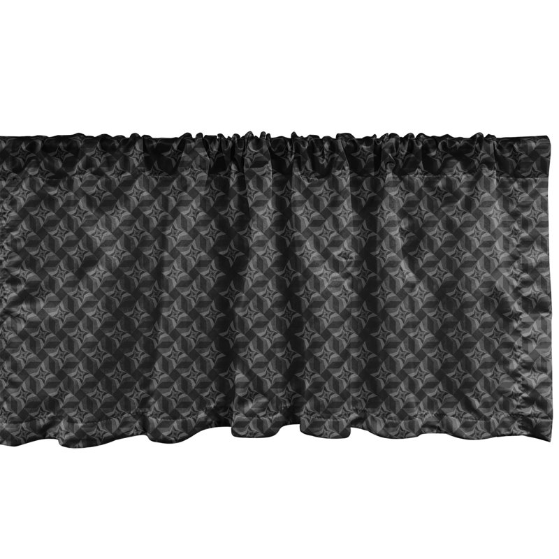 Cantonnière Ambesonne gris anthracite gris anthracite