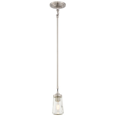 Minka Lavery Poleis nickel brossé avec luminaire suspendu transparent