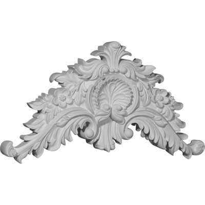 8.75'' H x 16.25'' W x 1.625'' D Urethane Onlay Scroll
